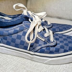 Vans Blue Checkered Sneakers